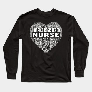 Hospice Registered Nurse Heart Long Sleeve T-Shirt